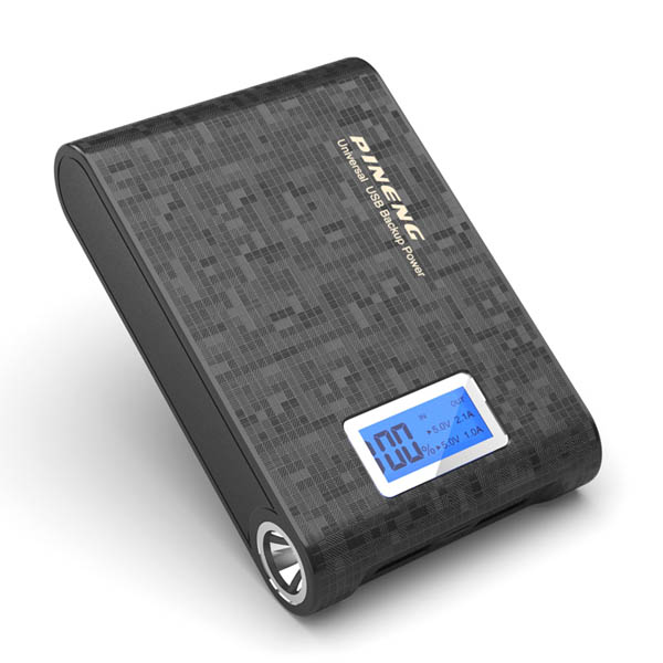 PINENG PN-913 10000mAh Power Bank - Starlight Black